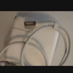 White Laptop Charger with MagSafe Connector